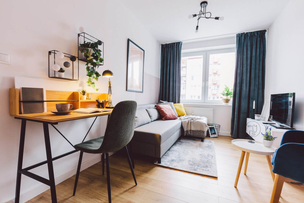 Interior of apartment covered by renter's insurance