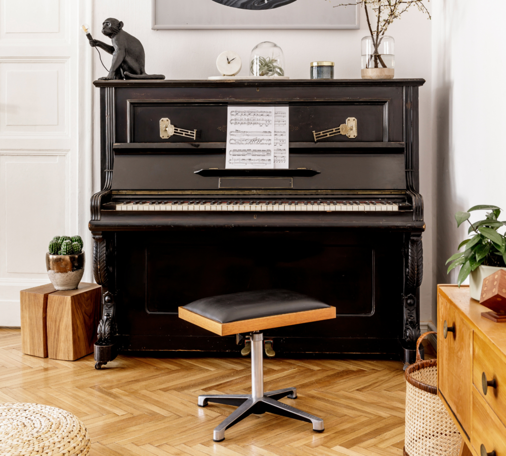 a piano in a home protected with a personal article floater from quaint oak insurance