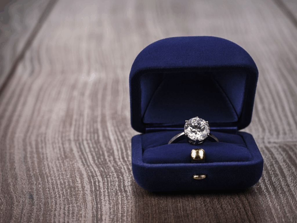 a diamond ring protected with insurance for holiday gifts