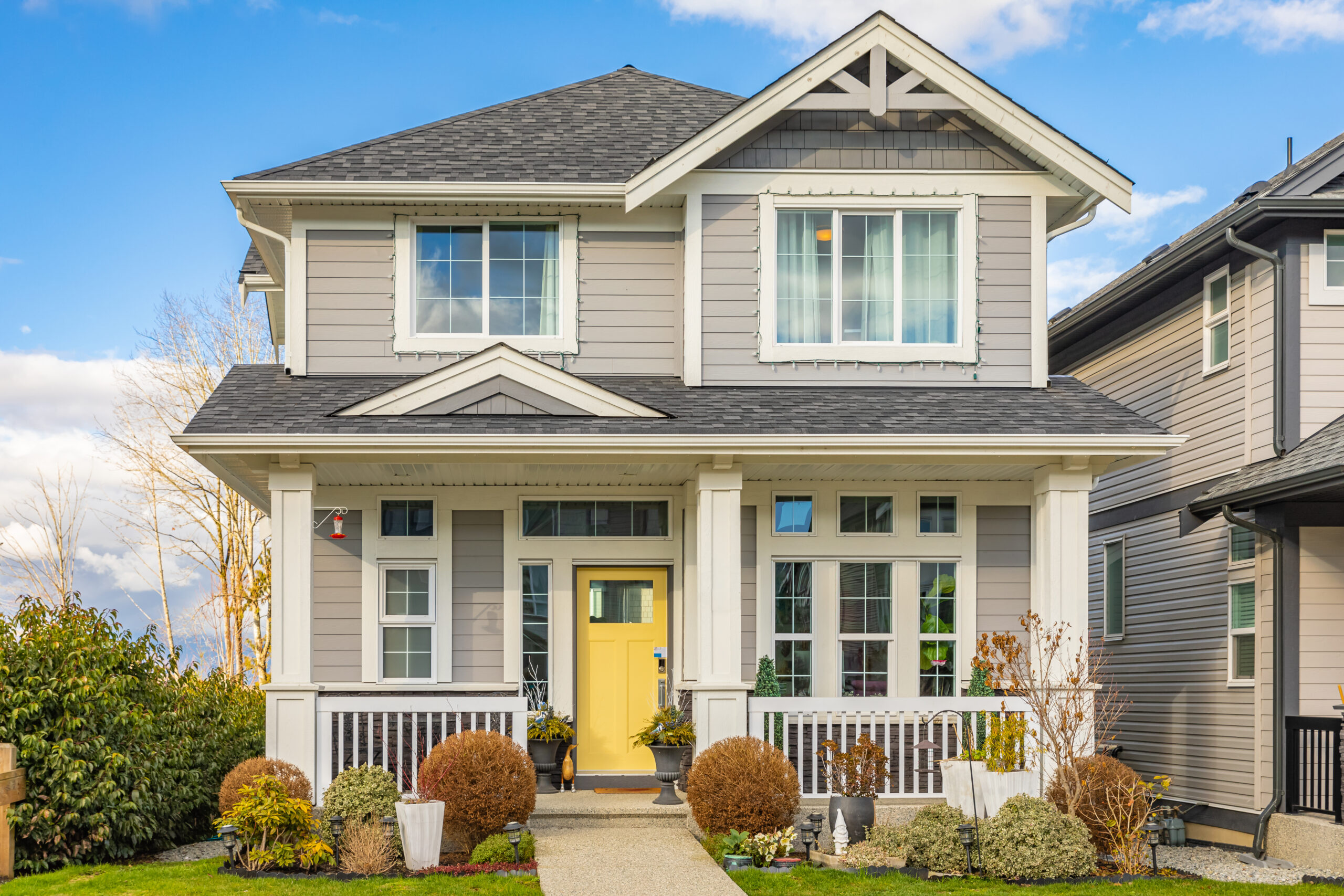 Modern home purchased by individuals wondering what is umbrella insurance